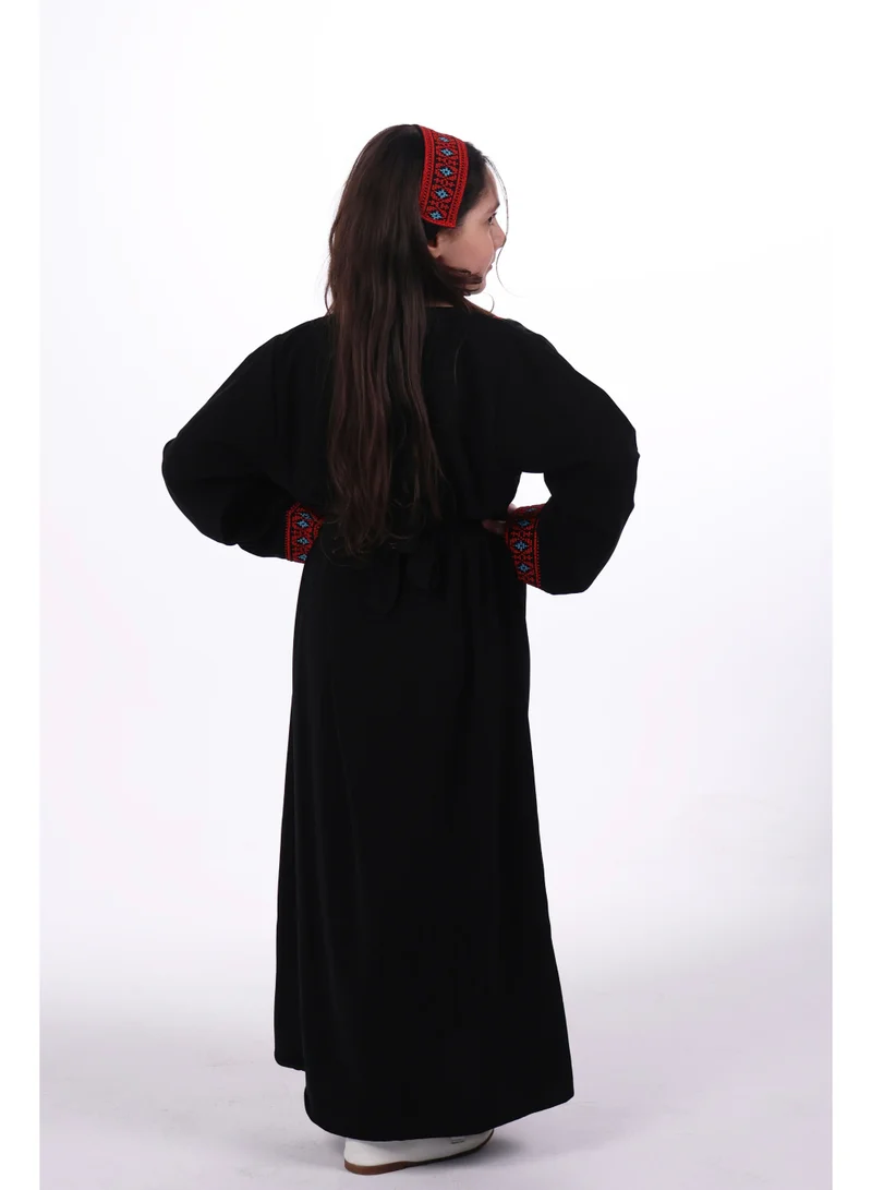 AL BENT AL SHARQIEH  Girls Belted Embroidered Jalabiya Dress for Women | Best Price UAE